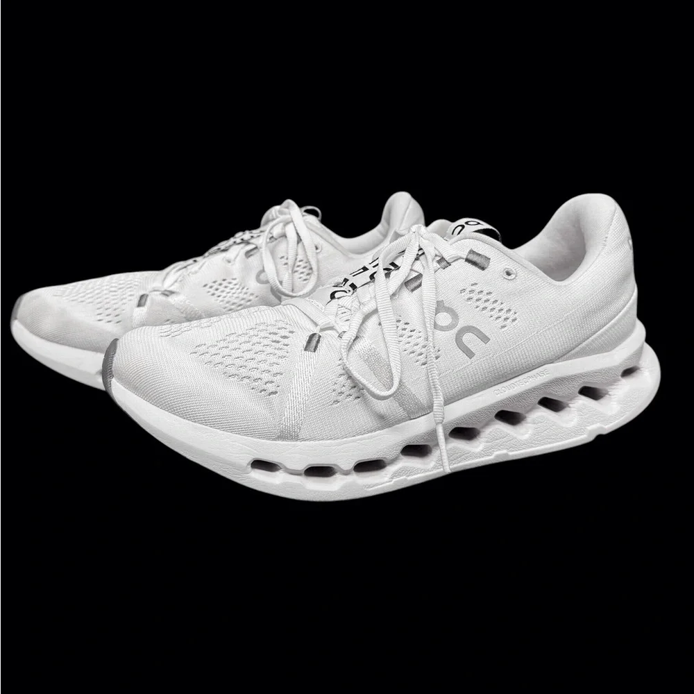 On Running Cloud Surfer Women's Athletic Shoes White Size-9 EUC - Picture 1 of 8